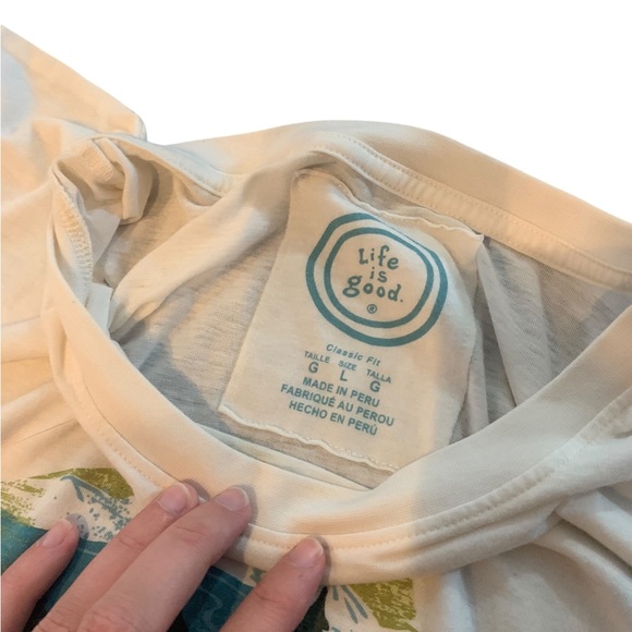 Life is Good fish shirt size L - Picture 4 of 4